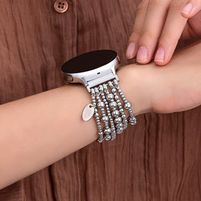 Pulseira Platinum Demure Stretch para Apple Watch