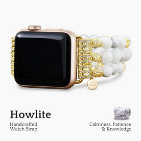 Pulseira Howlite Spirit Stretch para Apple Watch