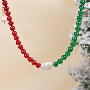 Colar de Pérolas de Natal Winterberry