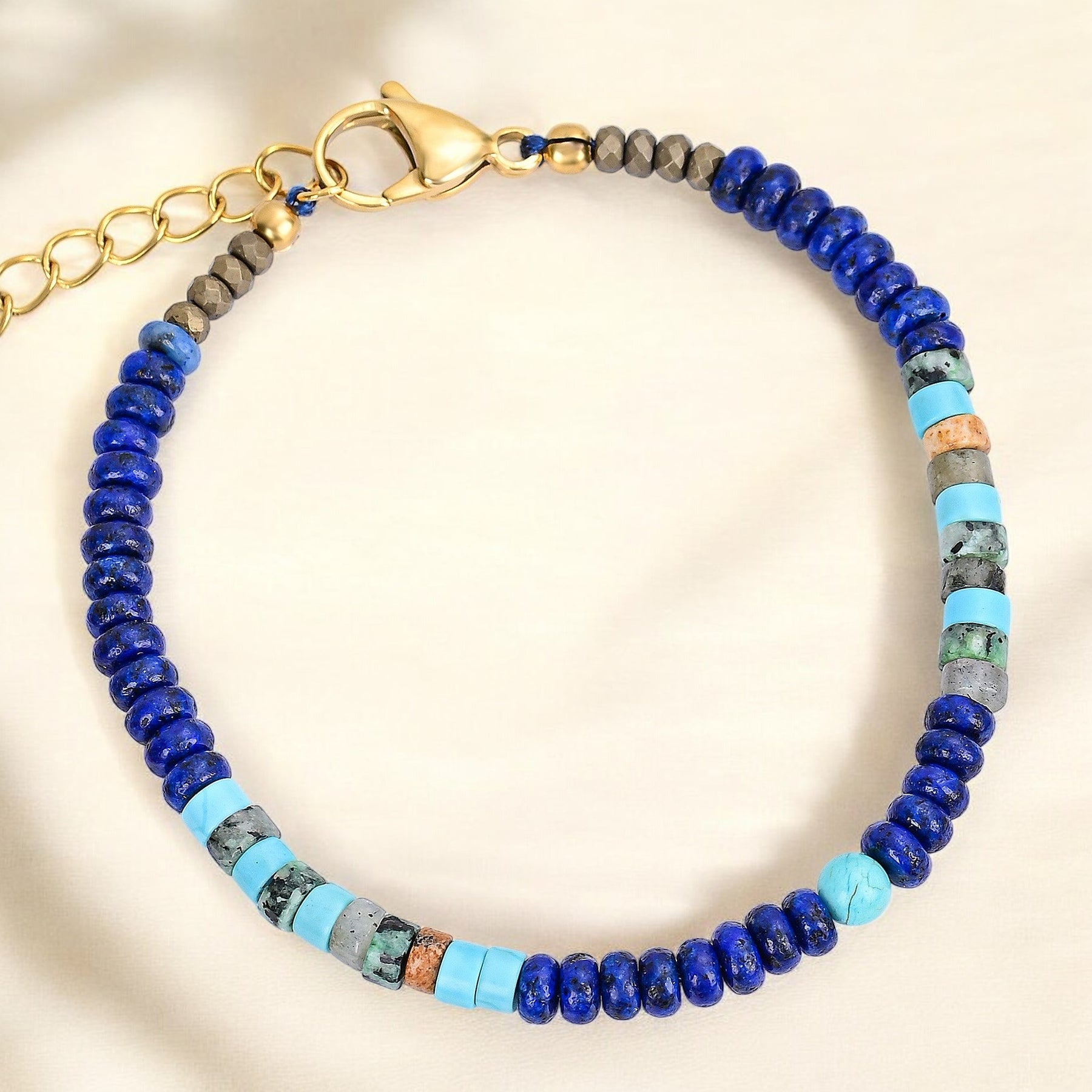 Pulseira Horizonte Azul Profundo para Homem