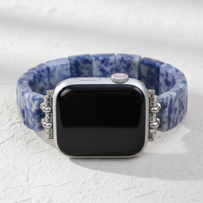 Correia elástica de sodalito azul horizonte para Apple Watch