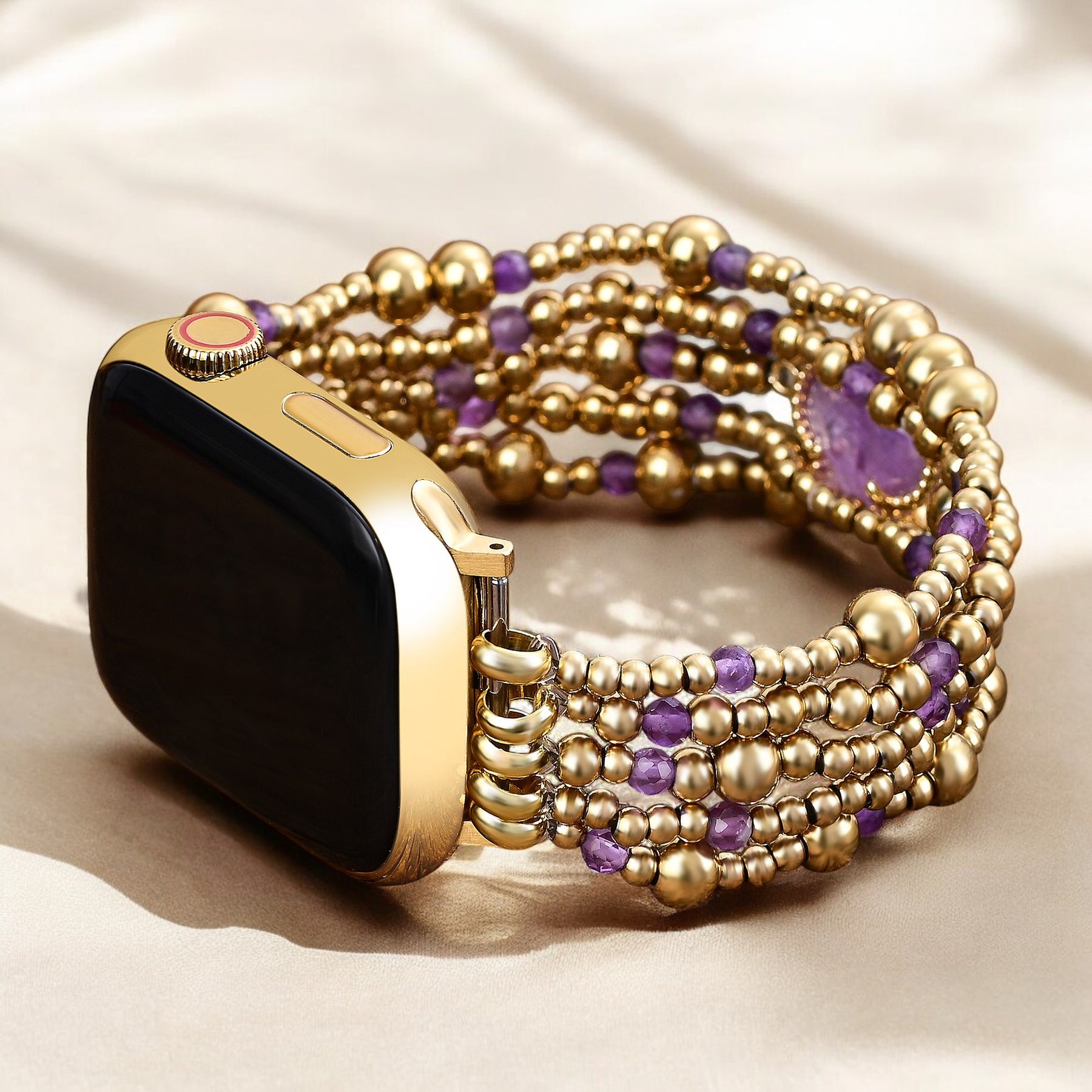 Correia elástica de proteção Imperial Amethyst para Apple Watch