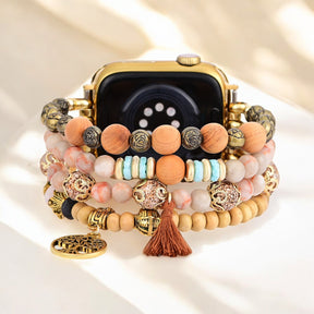 Correia elástica para relógio Golden Tree of Life Jasper