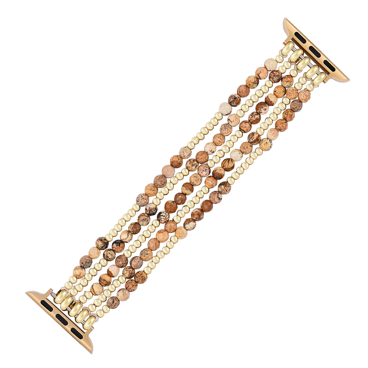 Pulseira Elástica Golden Earth Jasper para Apple Watch