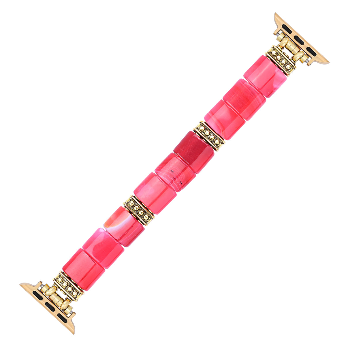 Pulseira Elástica de Ágata Ruby Essence para Apple Watch