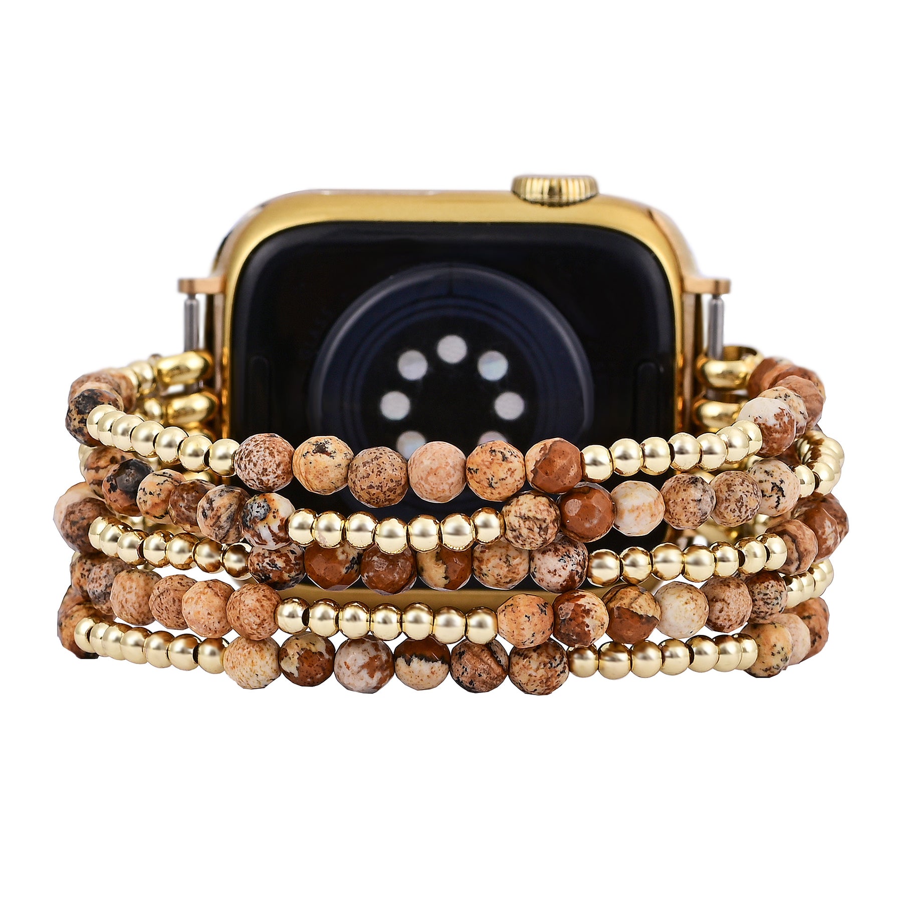 Pulseira elástica para Apple Watch Golden Earth Jasper