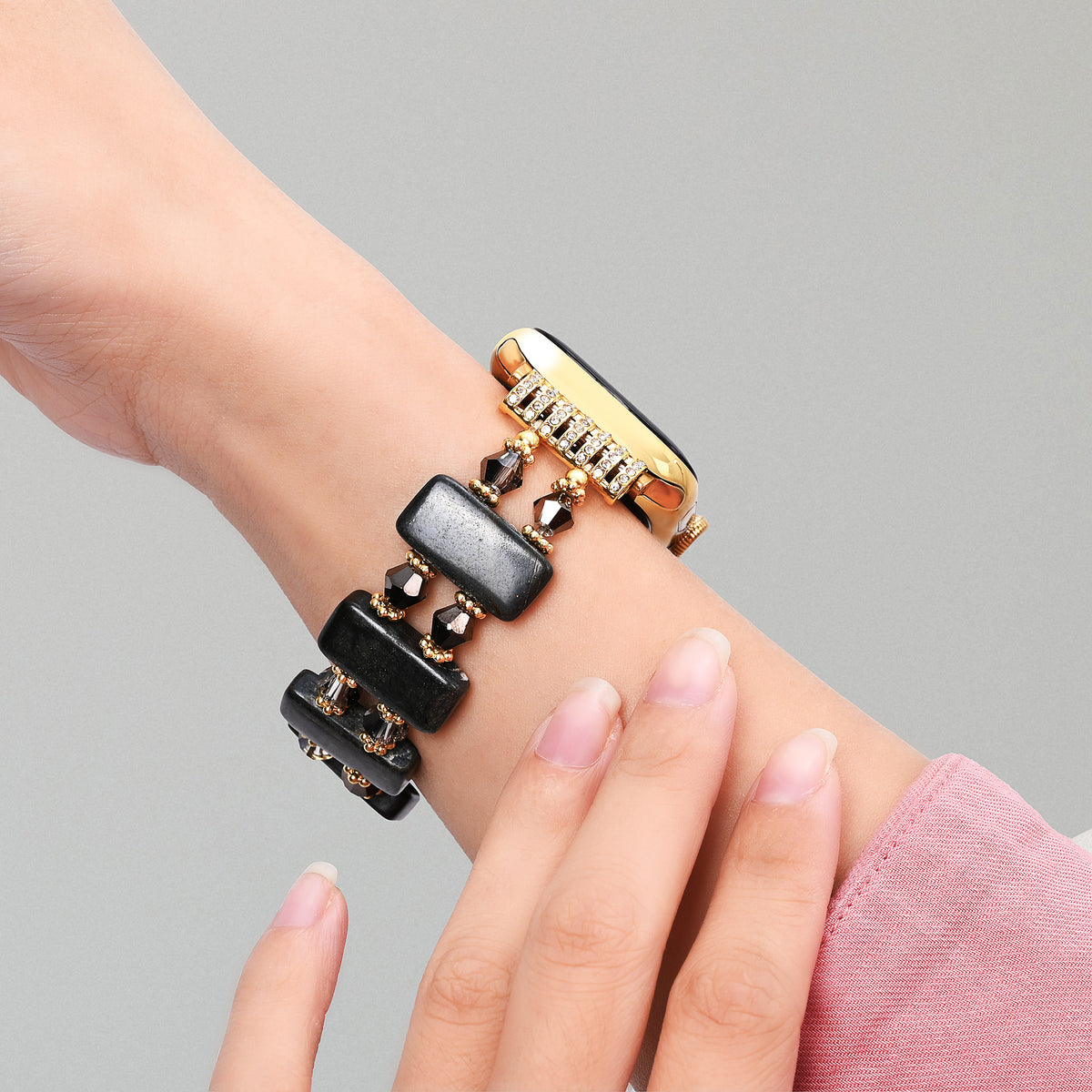 Correia Obsidian Muse Stretch Apple Watch