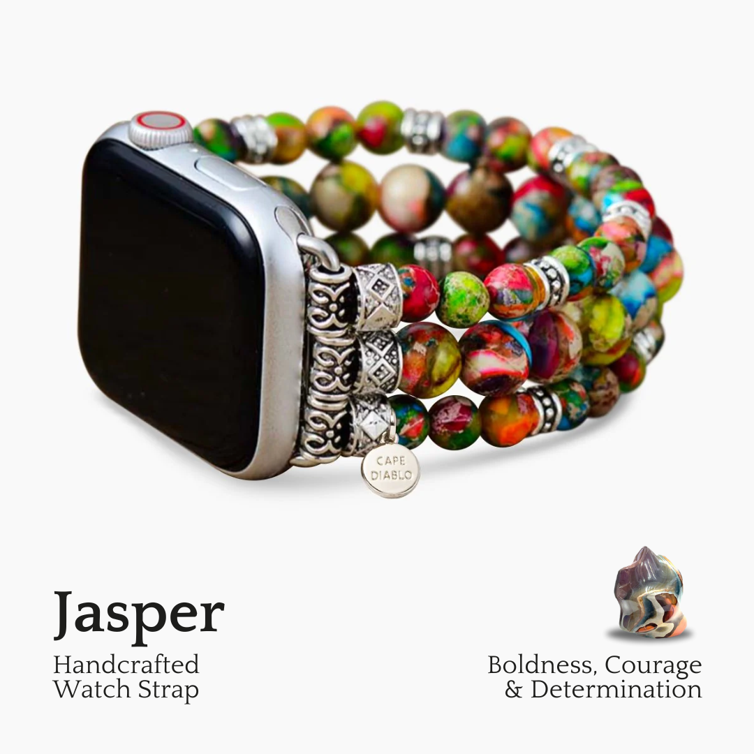 Pulseira elástica de jaspe Vineyard para Apple Watch