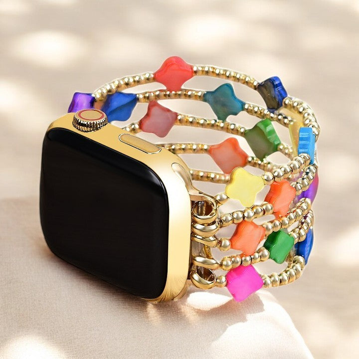 Pulseira Chakra Clover Stretch para Apple Watch