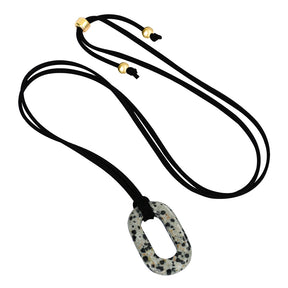 Colar Serenidade em Camurça Turquesa