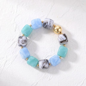 Pulseira Ocean Mist de contas grossas mistas