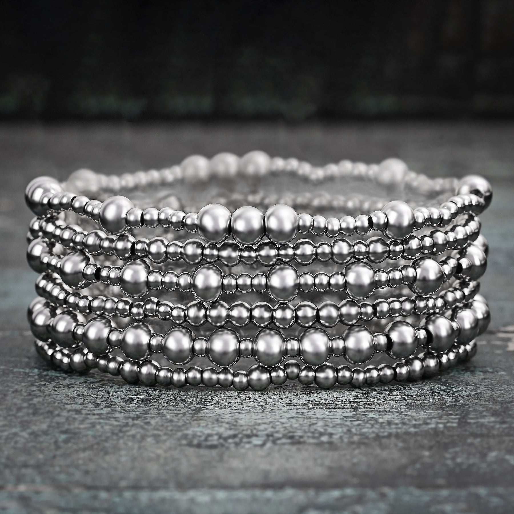 Conjunto de pulseiras Platinum Demure