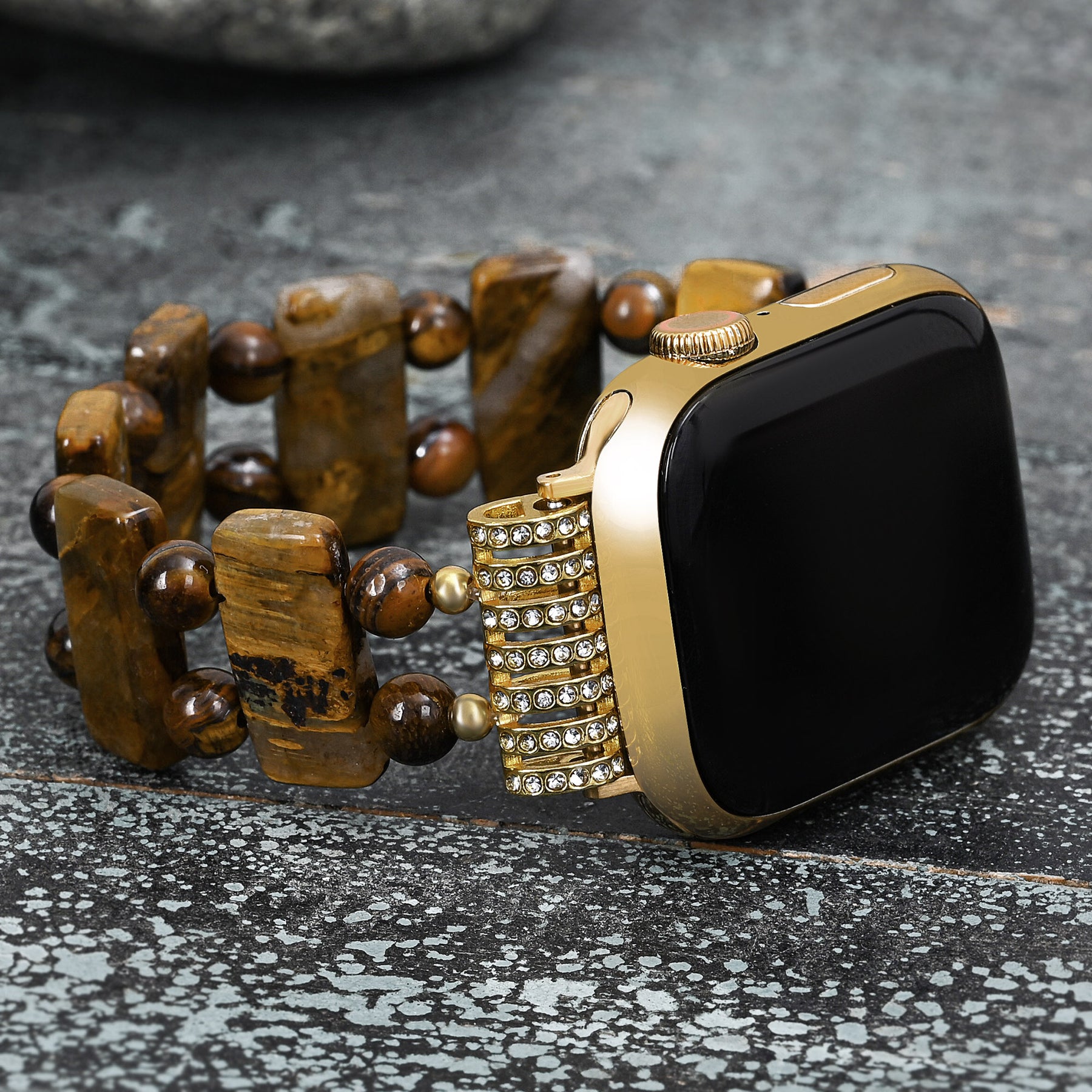 Pulseira Golden Tiger Strength para Apple Watch