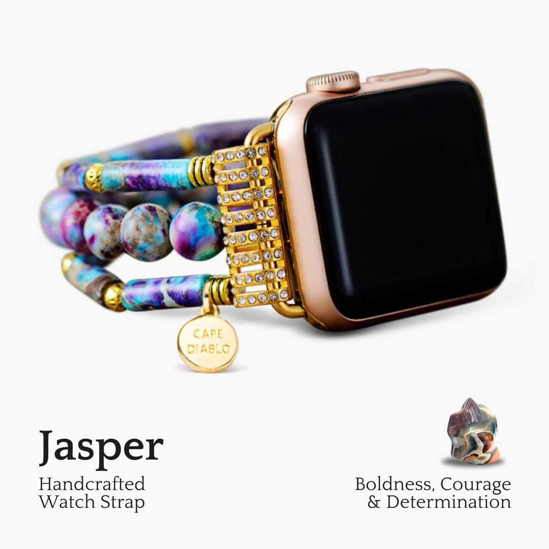 Pulseira Elástica de Jaspe Periwinkle para Apple Watch