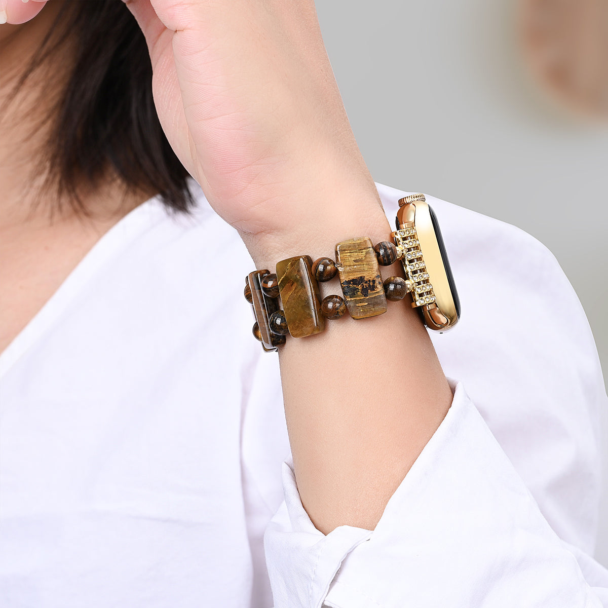 Pulseira Golden Tiger Strength para Apple Watch