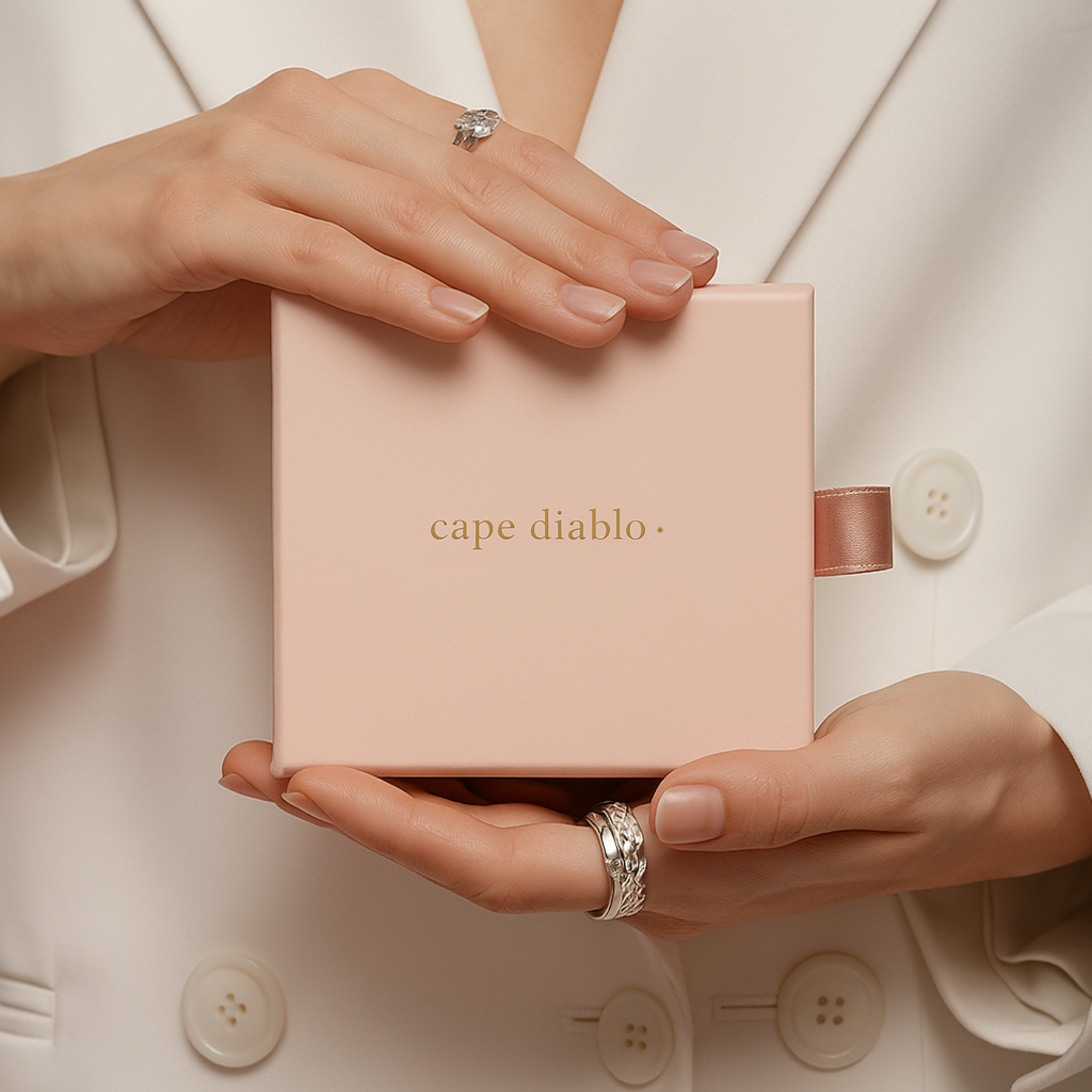 Pulseira elástica de ágata Ivory Dune para Apple Watch