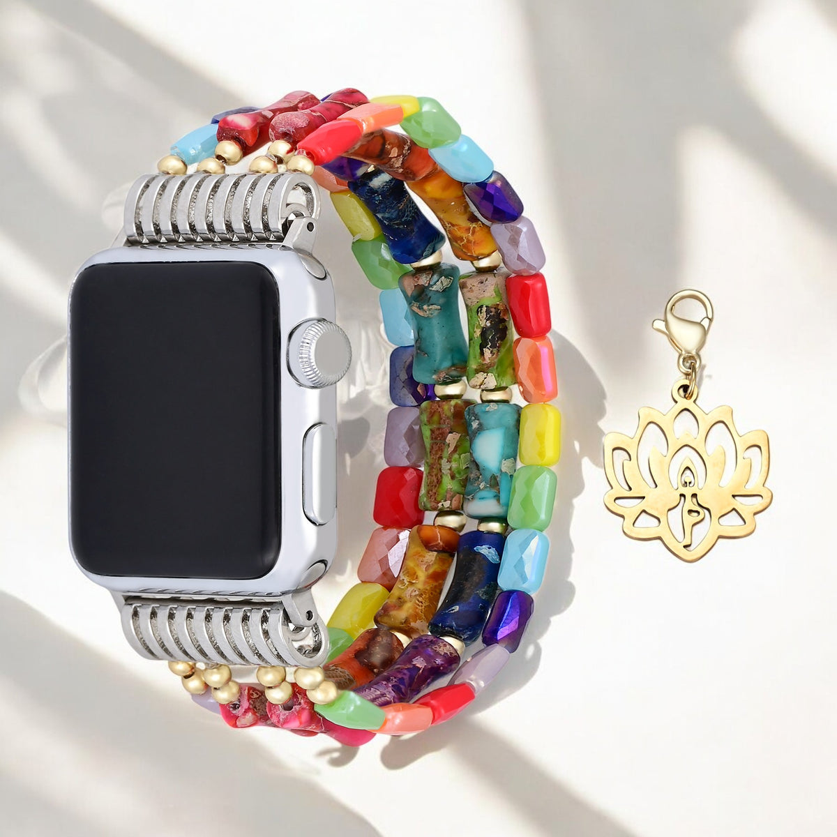 Pulseira Lotus Chakra Stretch para Apple Watch