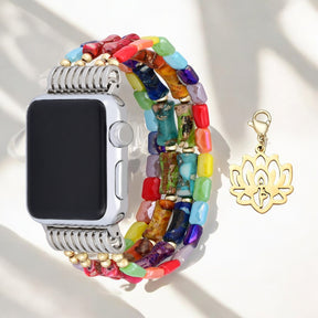 Pulseira Lotus Chakra Stretch para Apple Watch
