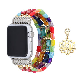 Pulseira elástica para Apple Watch Lotus Chakra