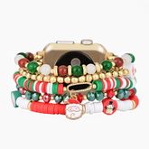 Correia elástica Santa Sparkle para Apple Watch