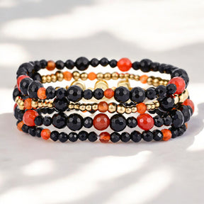 Conjunto de Pulseiras de Abóboras de Halloween