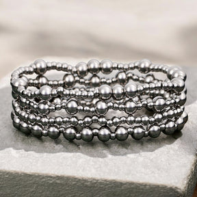 Conjunto de Pulseiras Platinum Demure