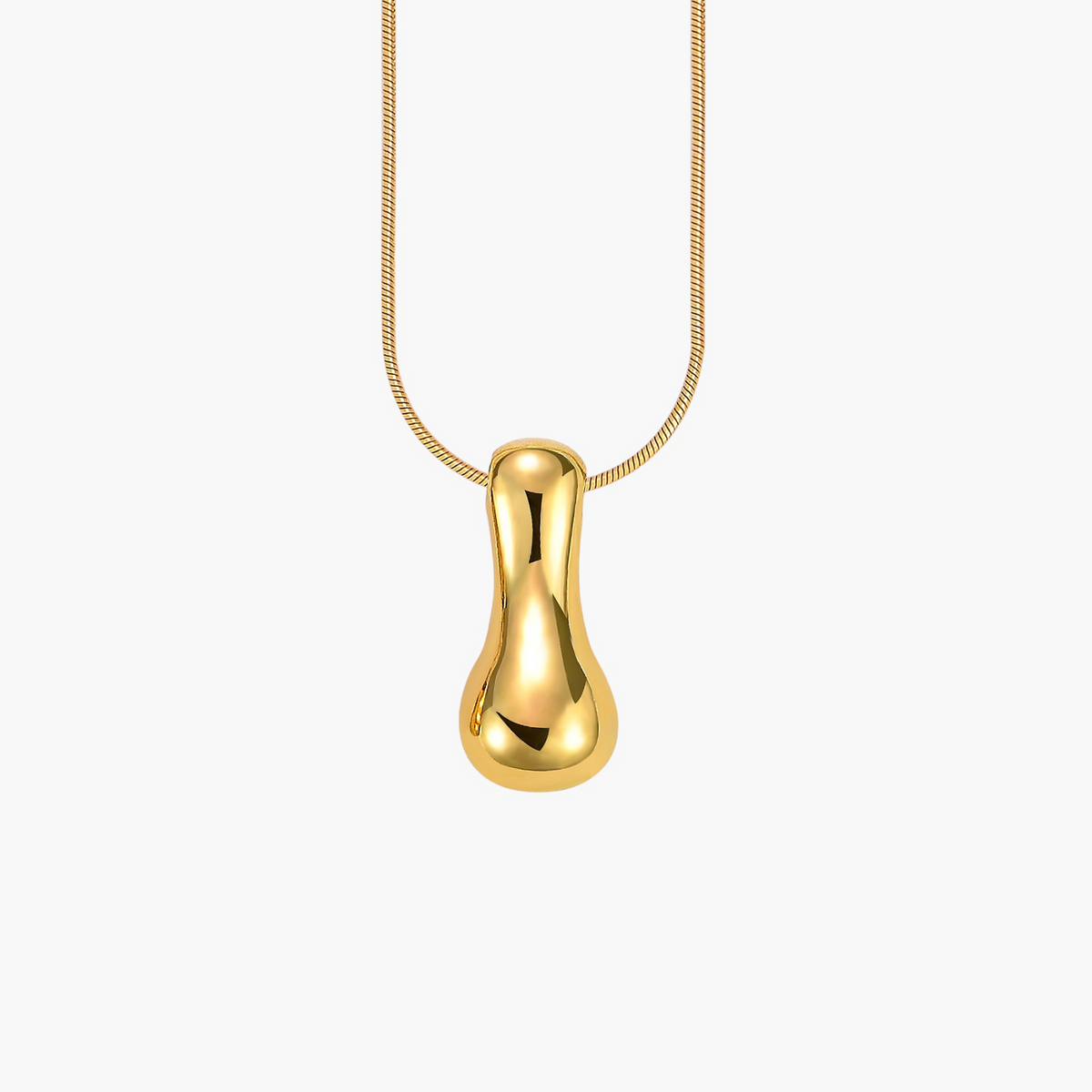 Colar com Inicial em Letra Bolha Golden Glow