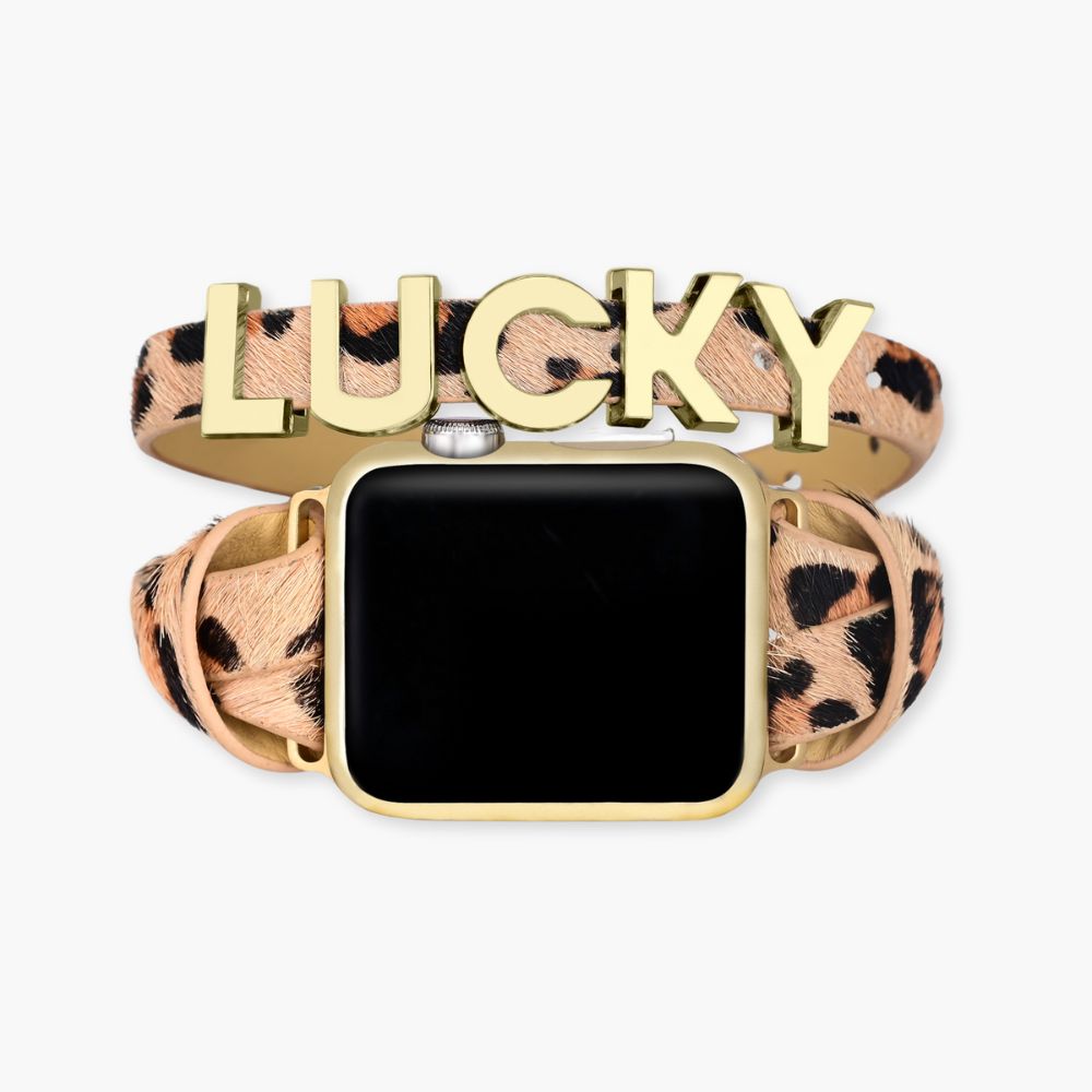 Pulseira de couro para Apple Watch Lucky Safari