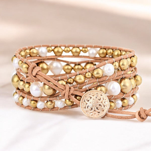 Pulseira Envolvente Pearl Bliss