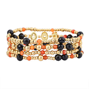 Conjunto de pulseiras brilhantes assustadoras de Halloween