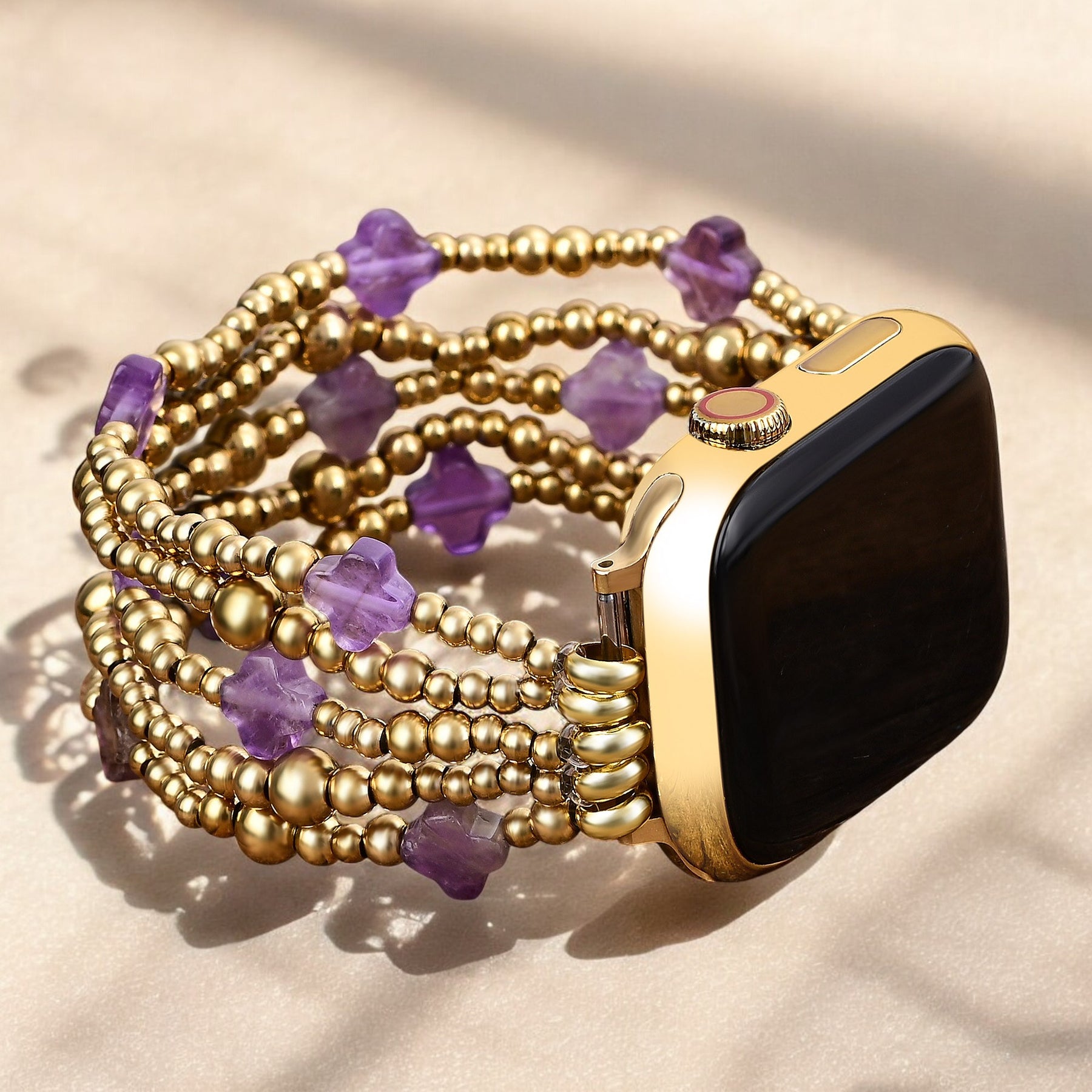 Pulseira Purple Majesty Cross Stretch para Apple Watch