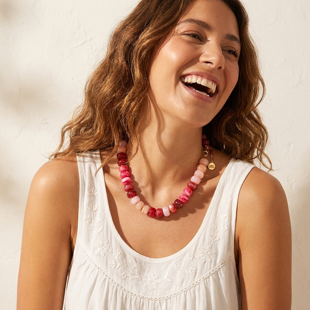 Colar volumoso Rose Berry
