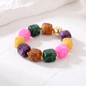 Pulseira grossa Golden Tropics mista