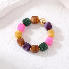 Pulseira grossa Golden Tropics mista
