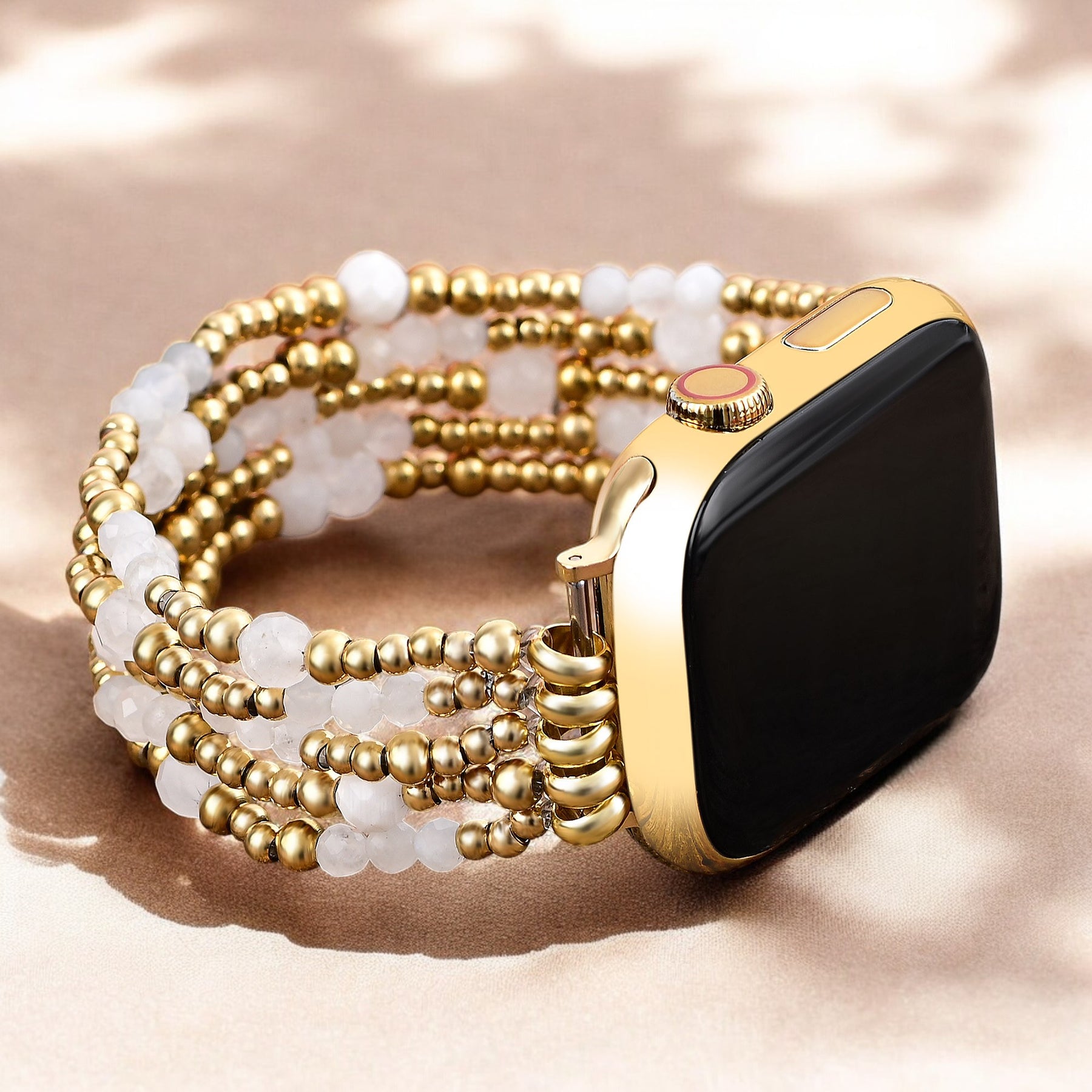 Pulseira elástica Golden Halo Moonstone para Apple Watch