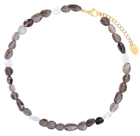 Colar Harmonia de Cristal Obsidiana