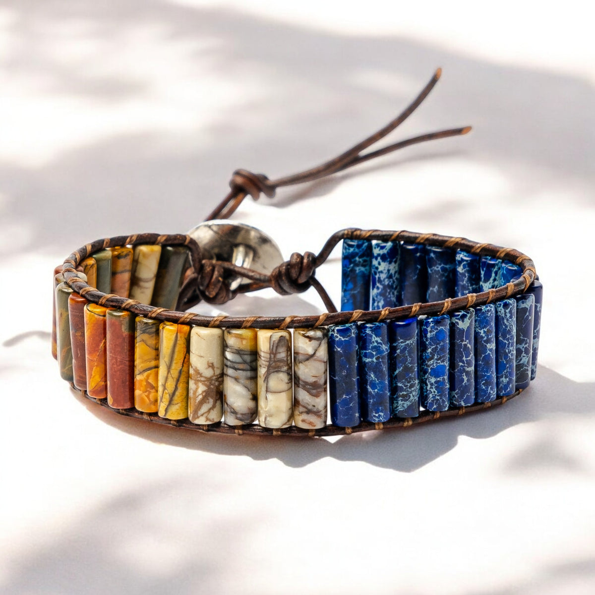 Pulseira Warrior Jasper para Homem