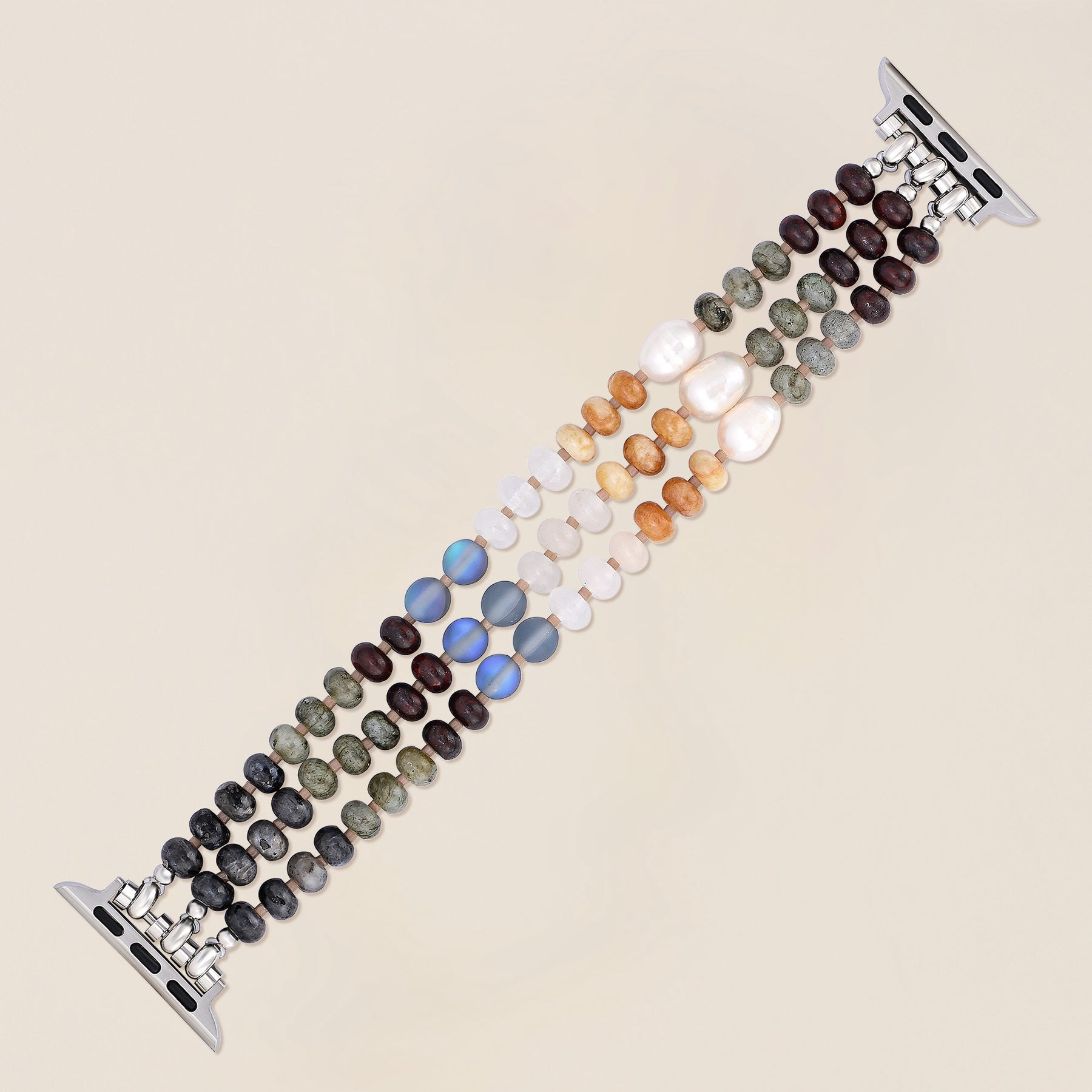 Pulseira Tropical Earth Stone Stretch Apple Watch
