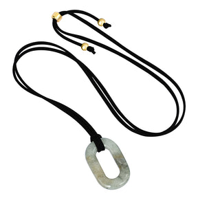 Colar Serenity em Labradorite Suede