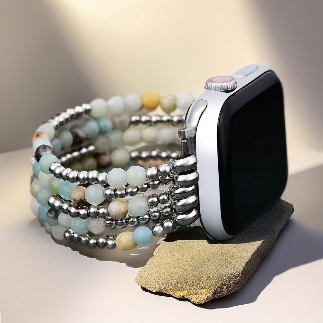 Pulseira elástica Amazonite Brilliance para Apple Watch