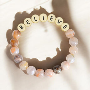 Pulseira de Inspiração Agate Believe