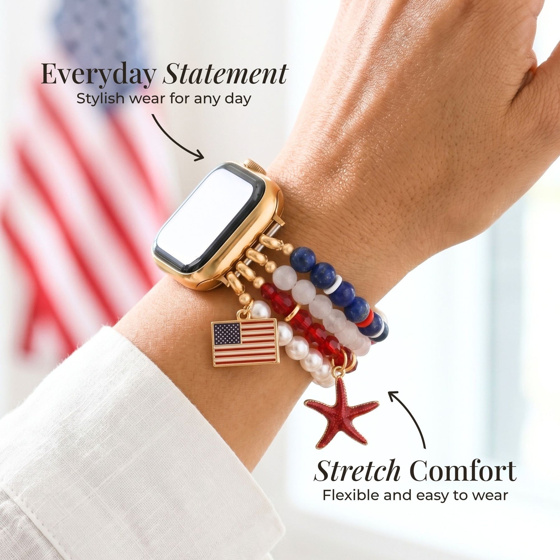 Pulseira American Dream Stretch para Apple Watch