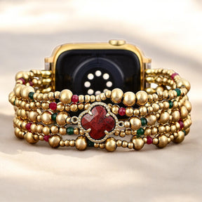 Pulseira Elástica Holiday Lucky Clover para Apple Watch