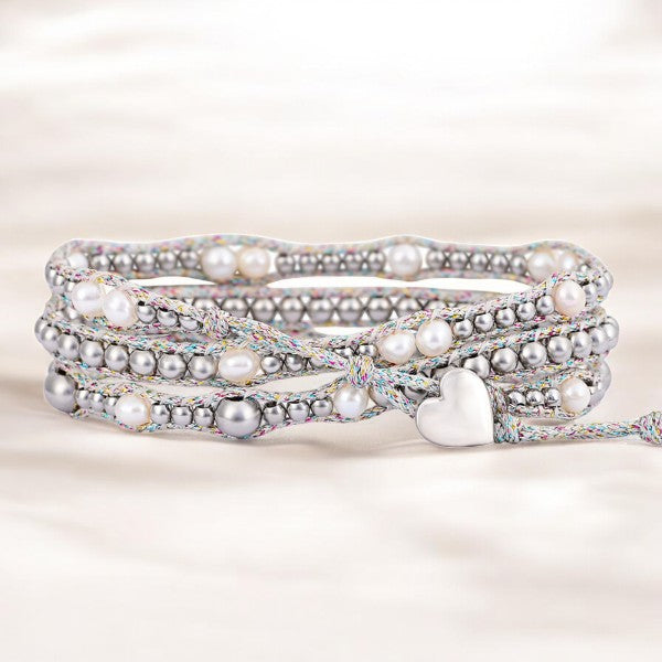 Pulseira de Proteção com Pérola Brilhante