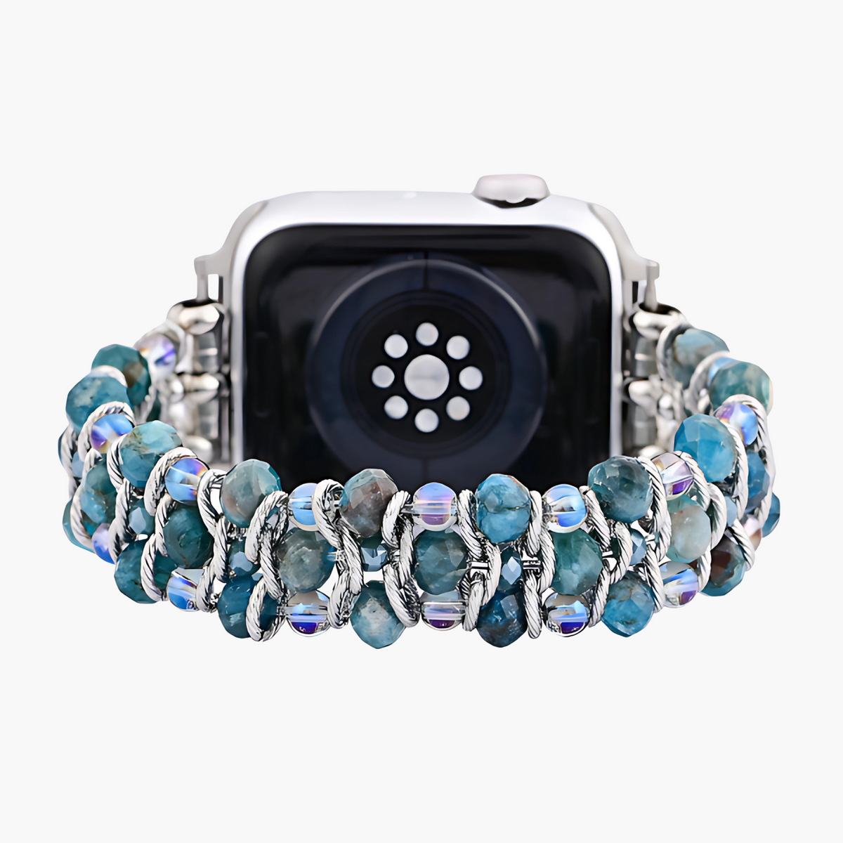 Pulseira Trançada de Apatita Azul para Apple Watch