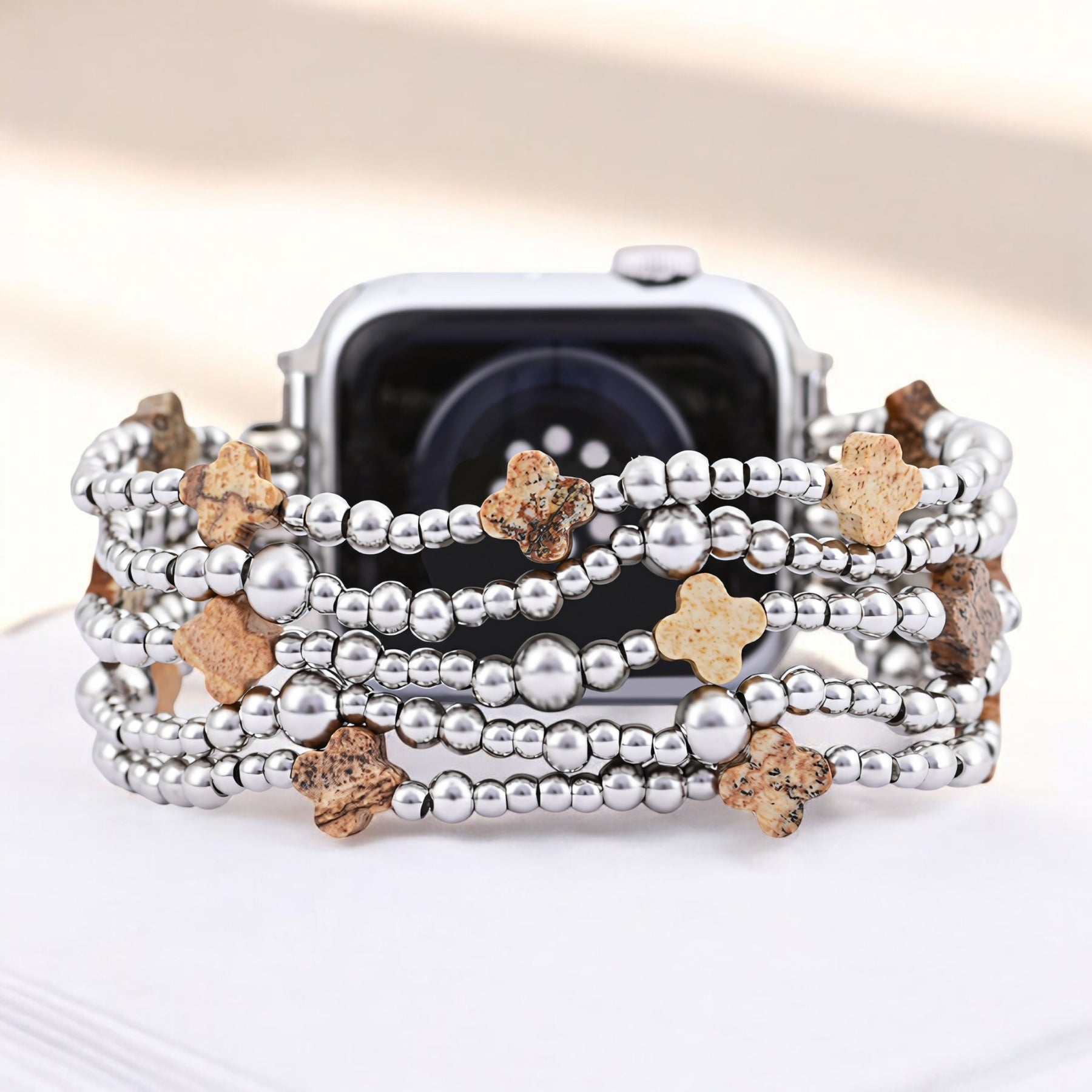 Correia Ethereal Sands Cross Stretch para Apple Watch