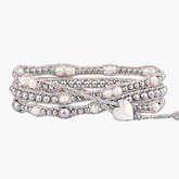 Pulseira de Proteção com Pérola Brilhante