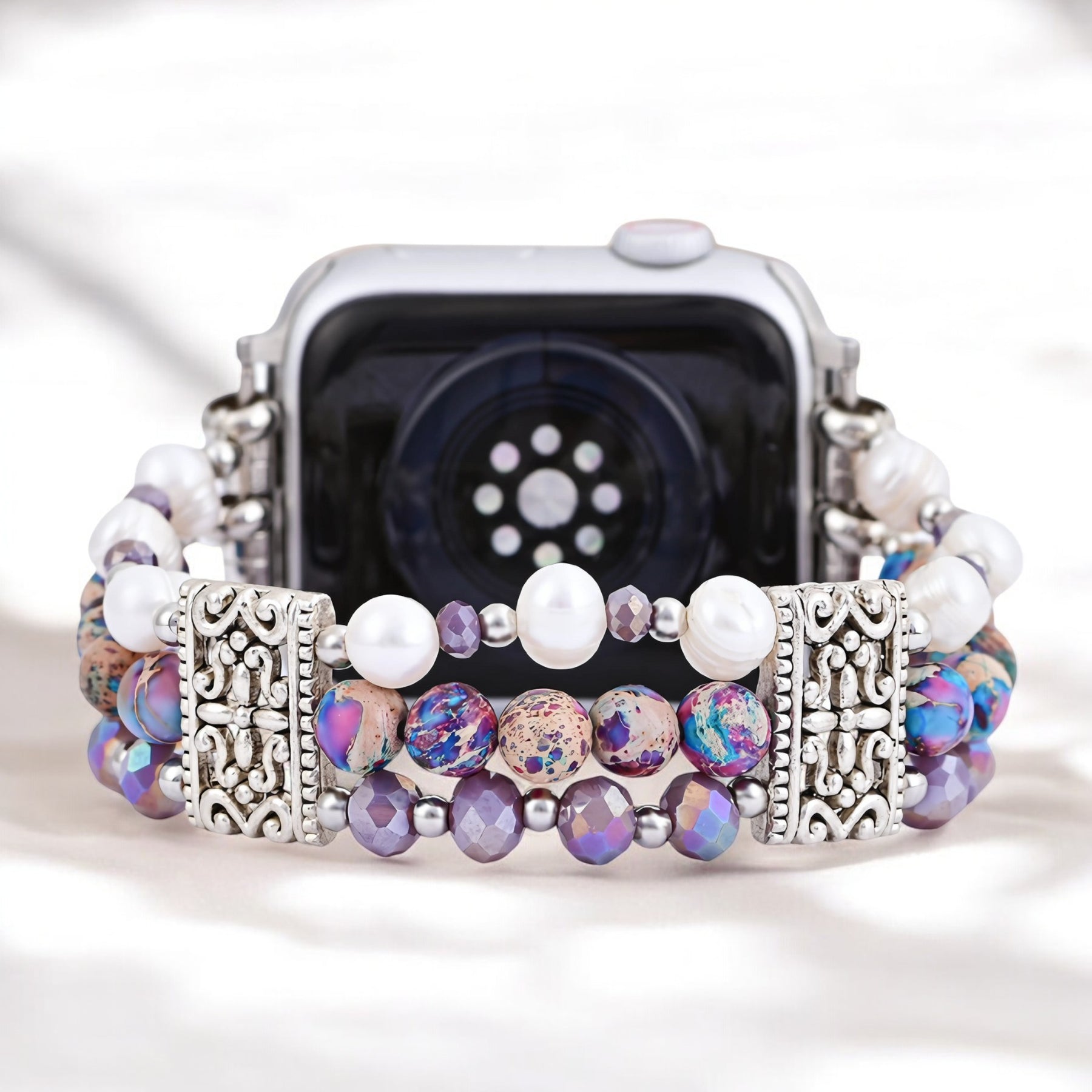 Pulseira Artisanal Jasper Oasis Stretch para Apple Watch