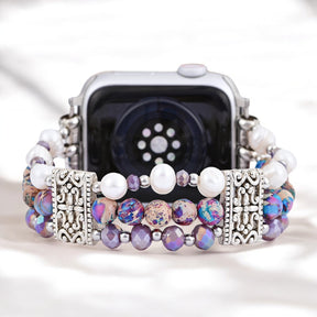 Pulseira Artisanal Jasper Oasis Stretch para Apple Watch