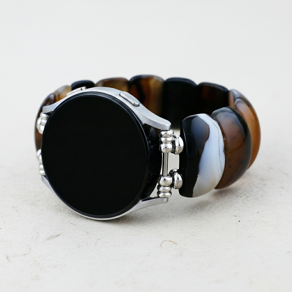 Pulseira Elástica Boémia Onyx Elegance para Samsung Galaxy Watch